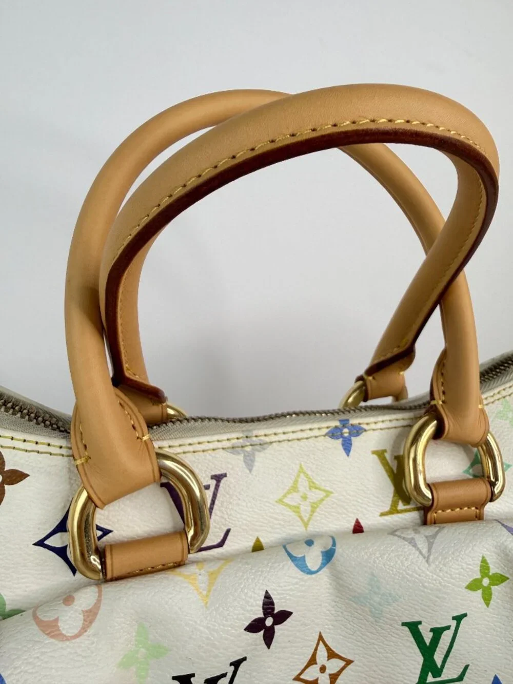louis vuitton beverly MM monogram multicolor white